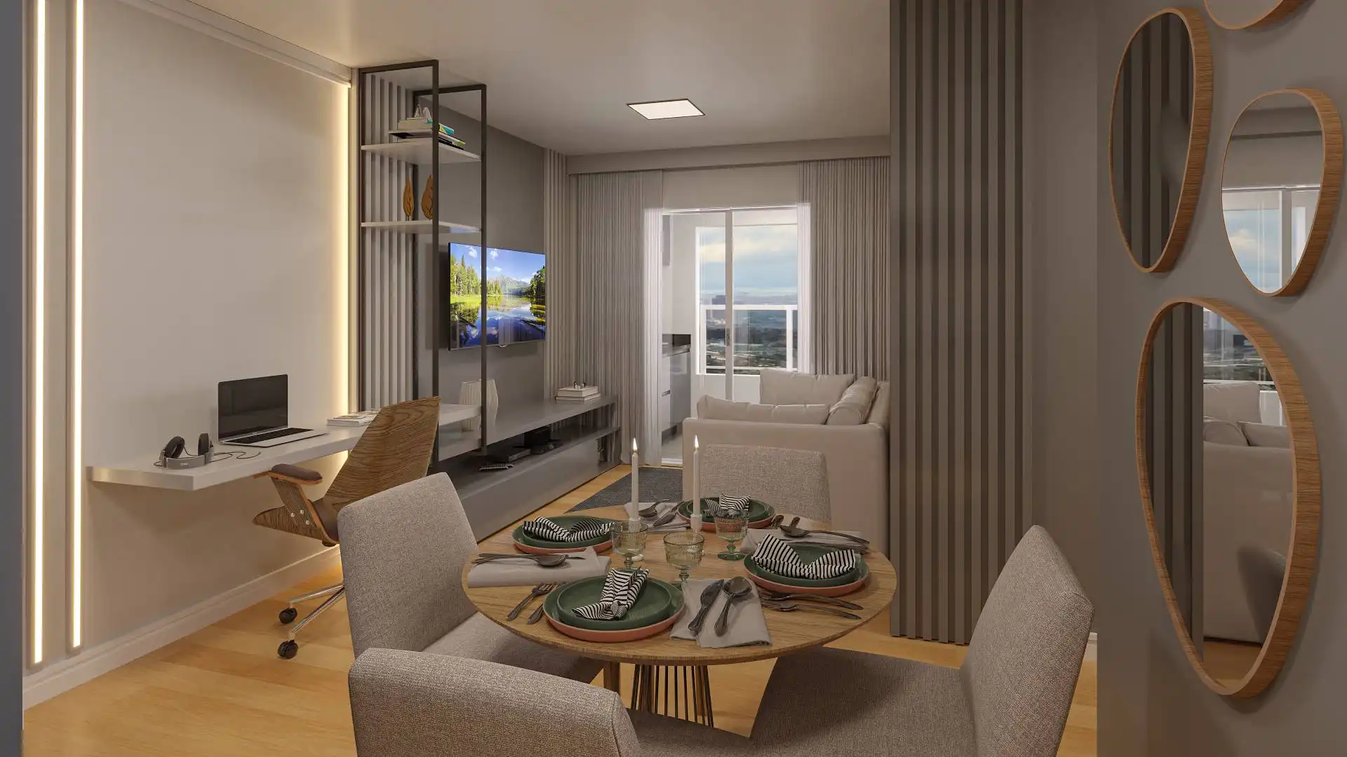 Sala de Estar Luxuosa