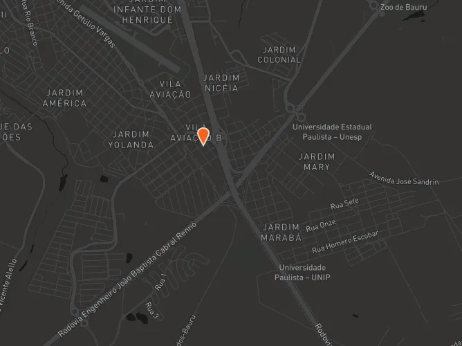 Mapa de localização do Horizon Residencial