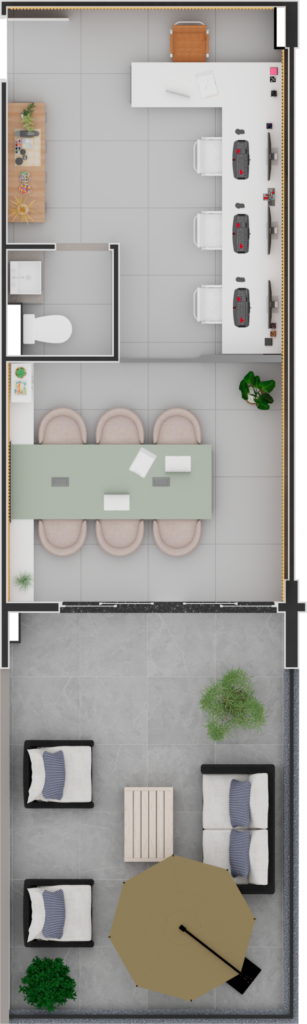 Sala Varanda Plus 46 m²