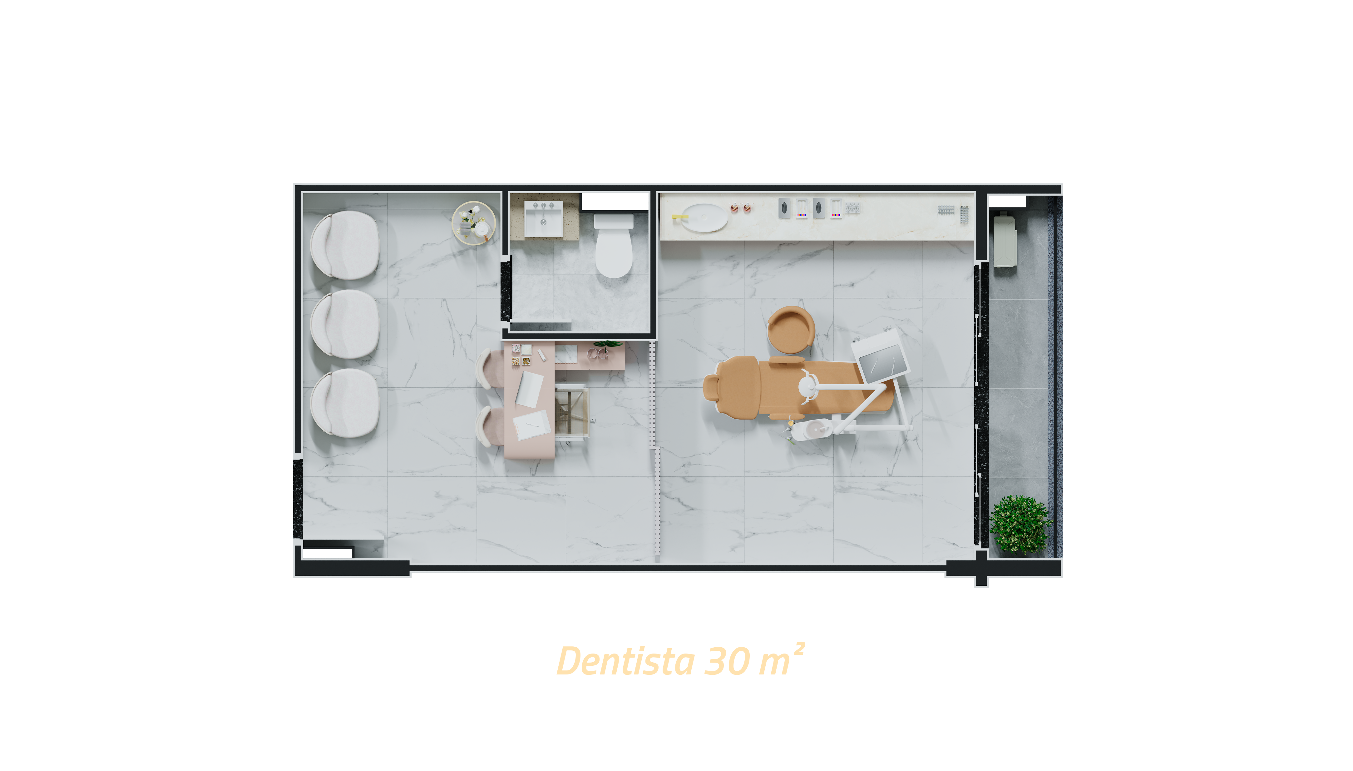 Sala Dentista 30 m²