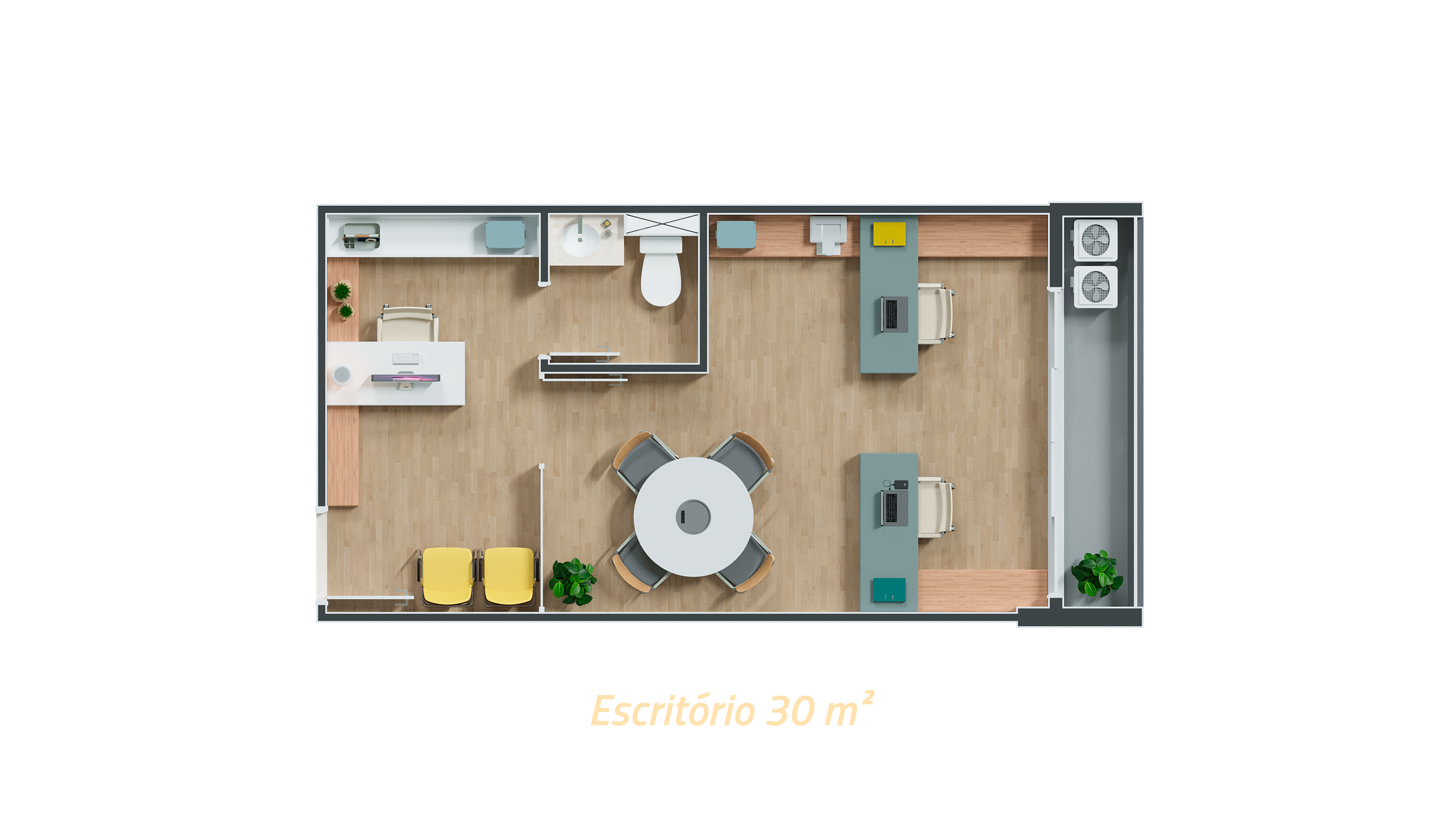 Escritório 30 m²