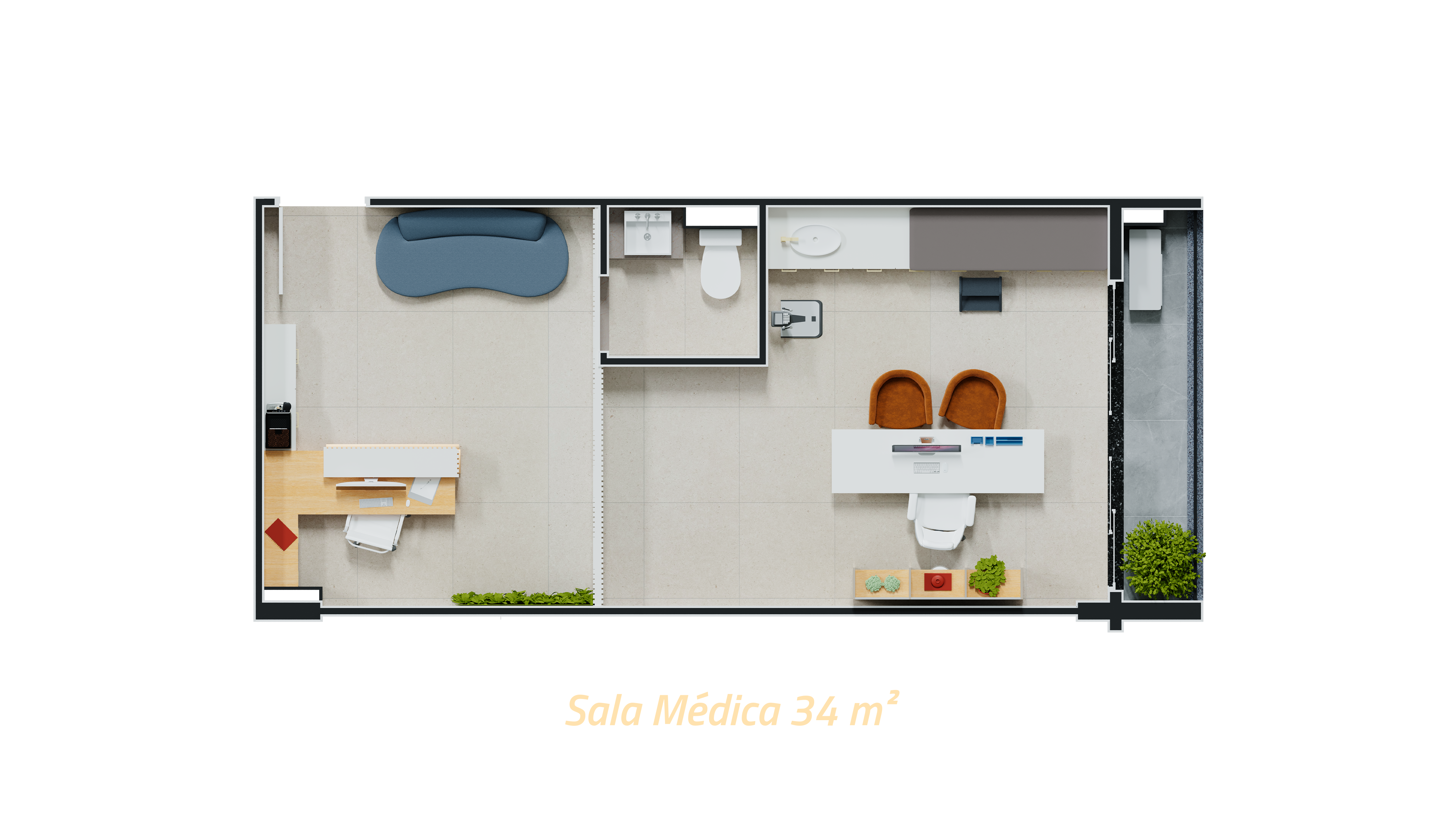 Sala Médica 34 m²
